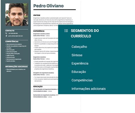 Fazer currículo online com modelos da LiveCareer.
